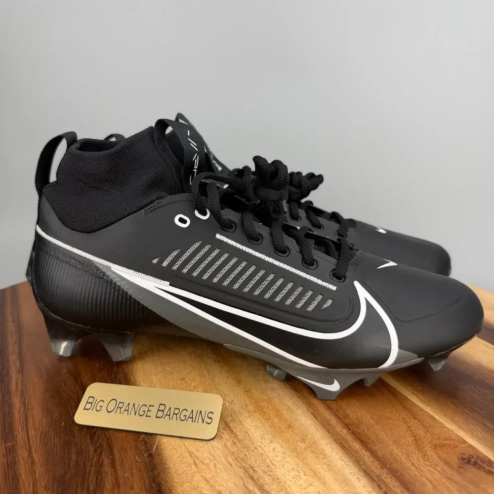 Nike Vapor Edge Pro 360 2 Black / Iron Football Cleats DA5456-010 Men's 9.5